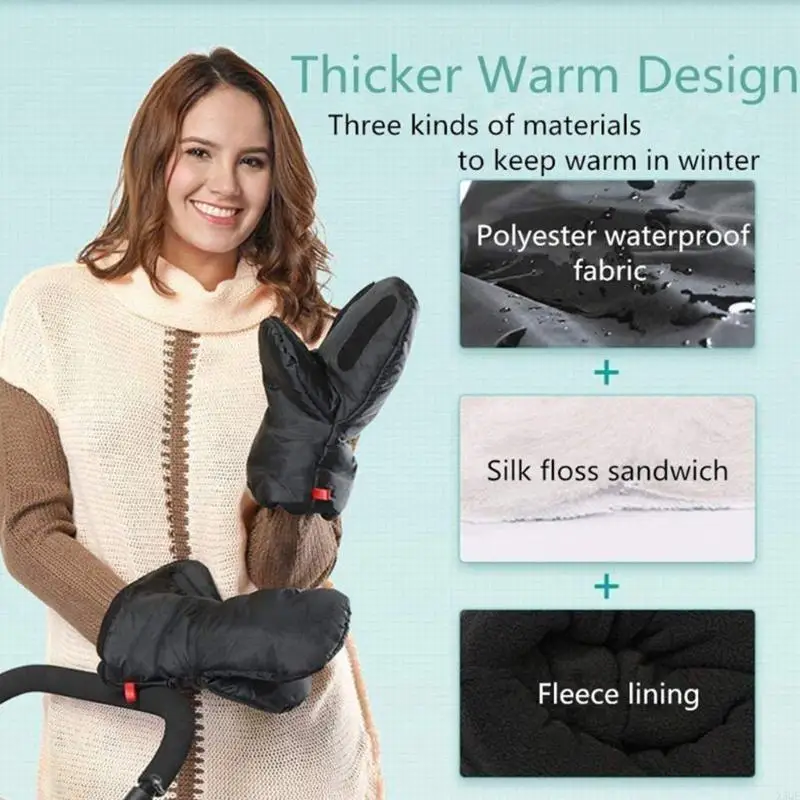 

Ручная муфта, зимние теплые перчатки, коляска, ручная муфта, водонепроницаемая, ветрозащитная