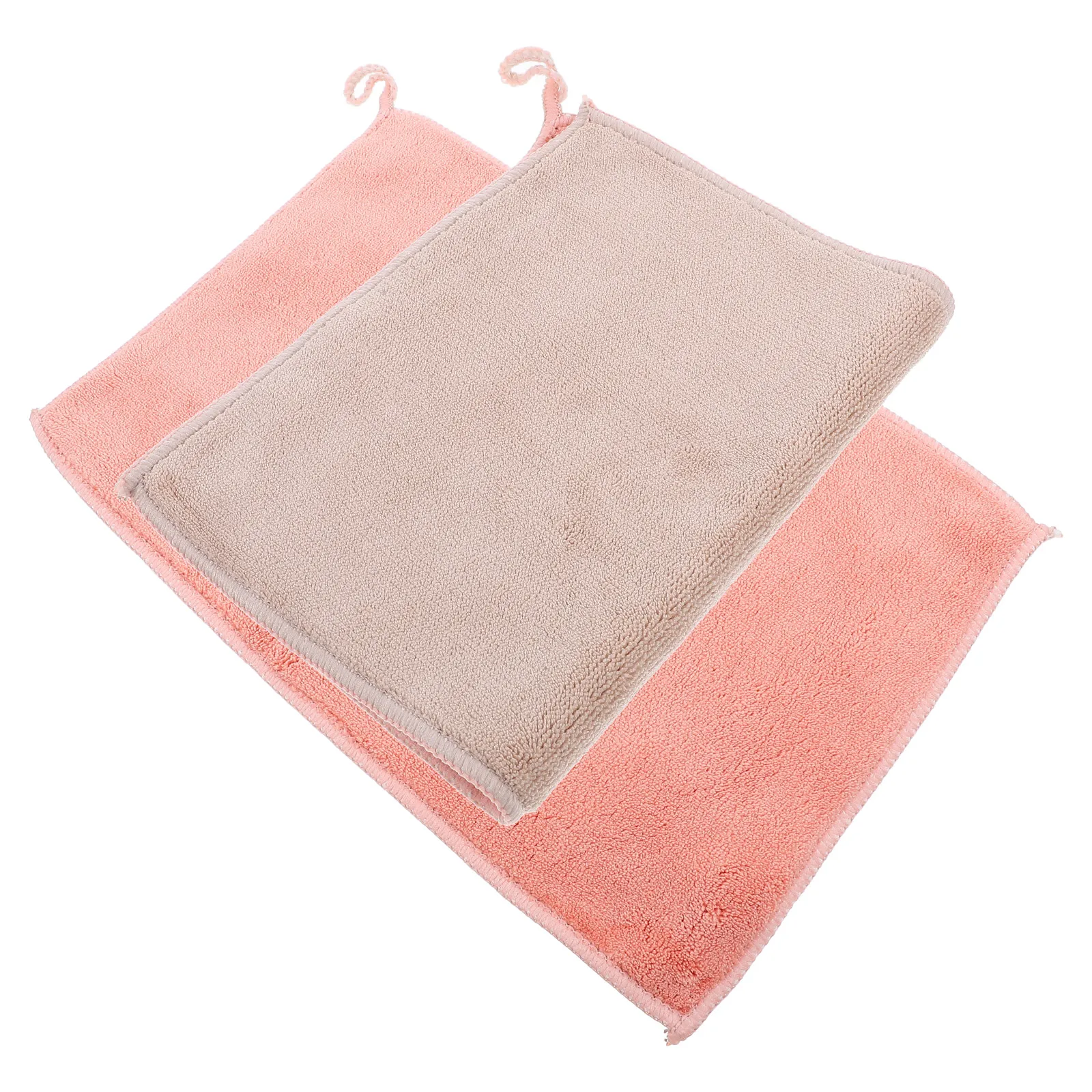 

2pcs Kitchen Dish Towel Super Absorbent Cleaning Cloth Fast Drying Oil Non-Scratch Glass Safe Lightweight Compact