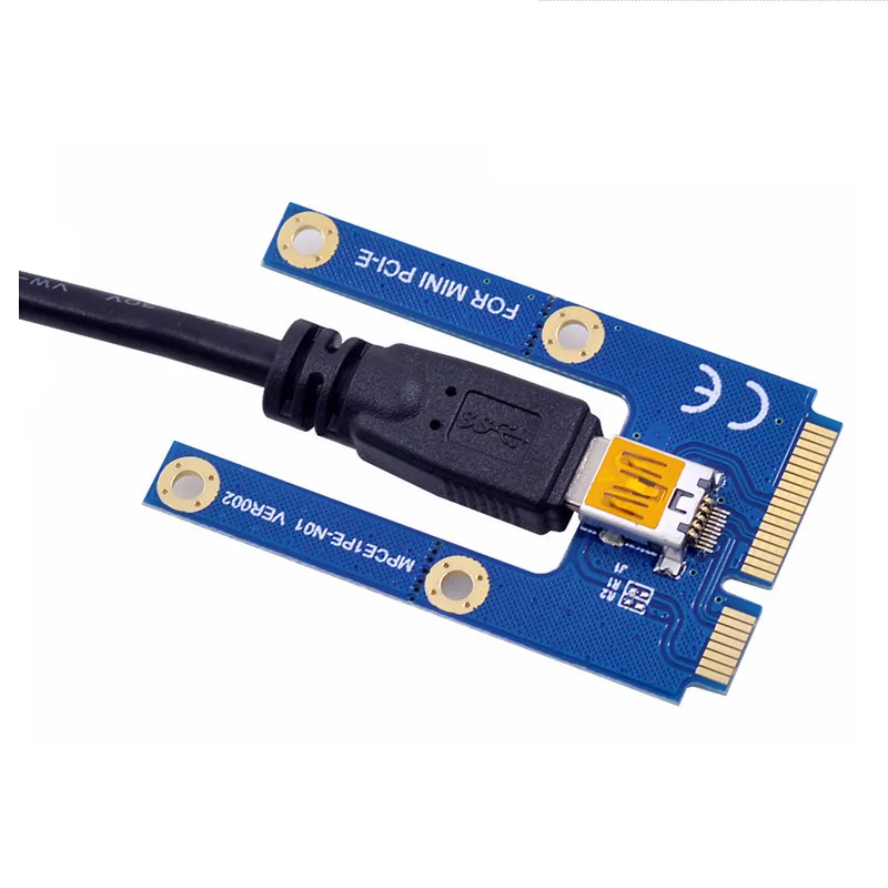 PCI-E Riser Mini PCIE 16X Extender PCI E USB Riser 006C 4Pin/6Pin Power Adapter Card SATA 15pin for BTC USB 3.0 Graphics Card
