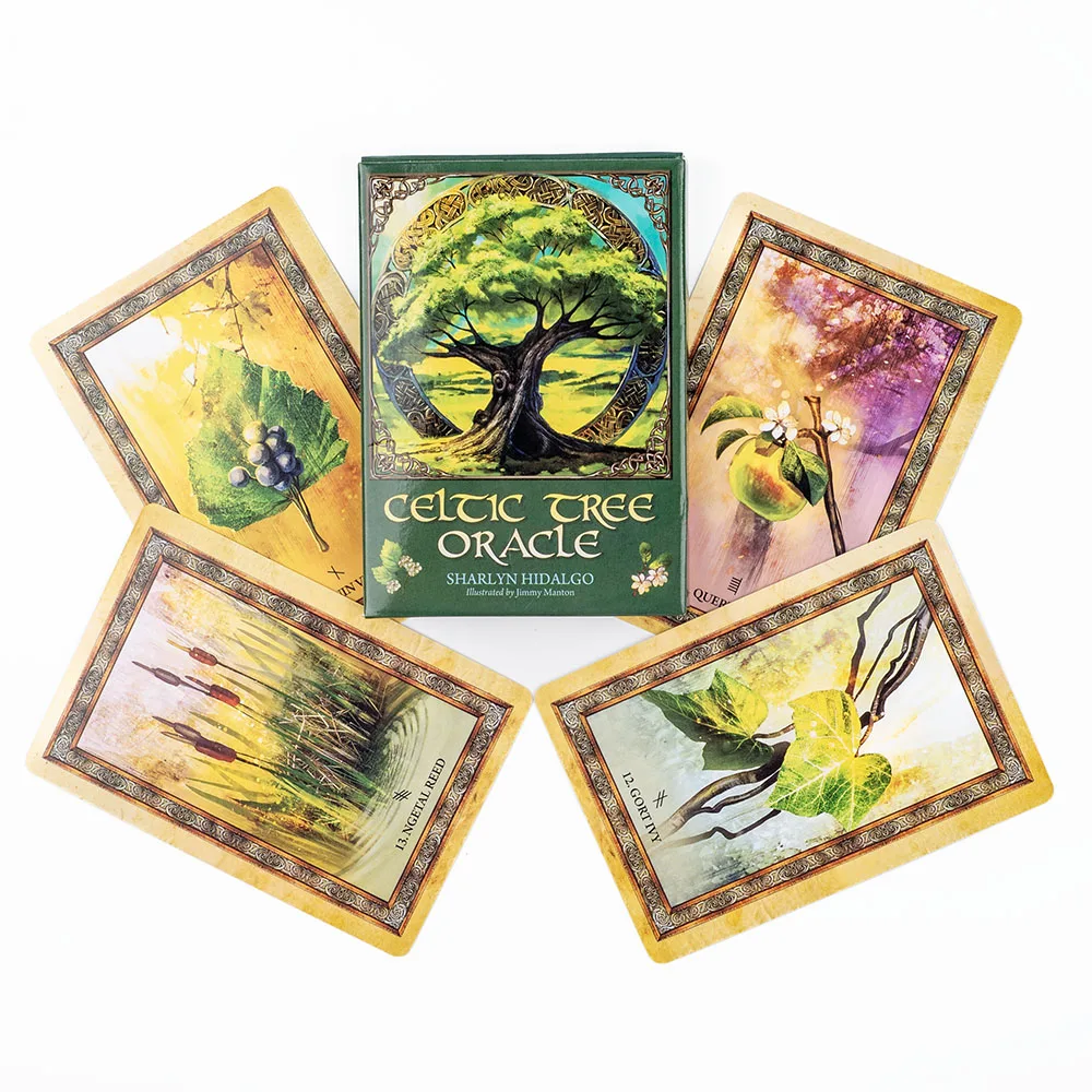 Celtic Tree Oracle Cards 25Pcs Tarot Deck Full English Version For Girl Board Games