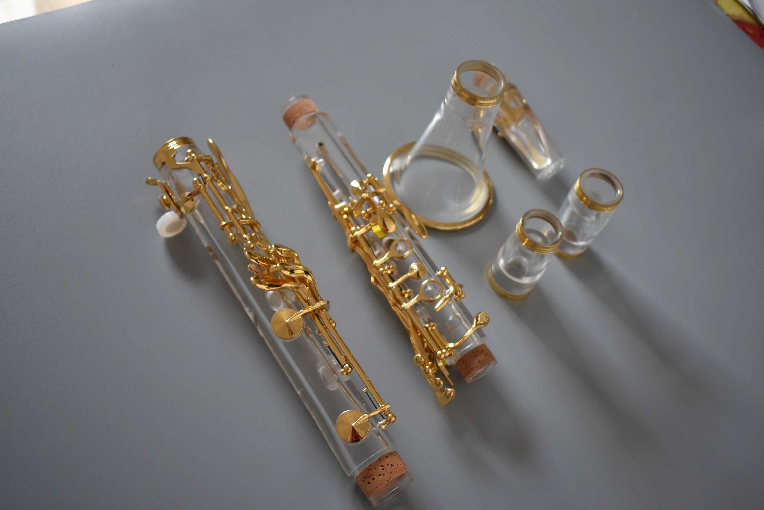 1 الكلارينيت الكريستالي B مفاتيح مسطحة مطلية بالذهب صنعة بديعة لهجة متميزة #3