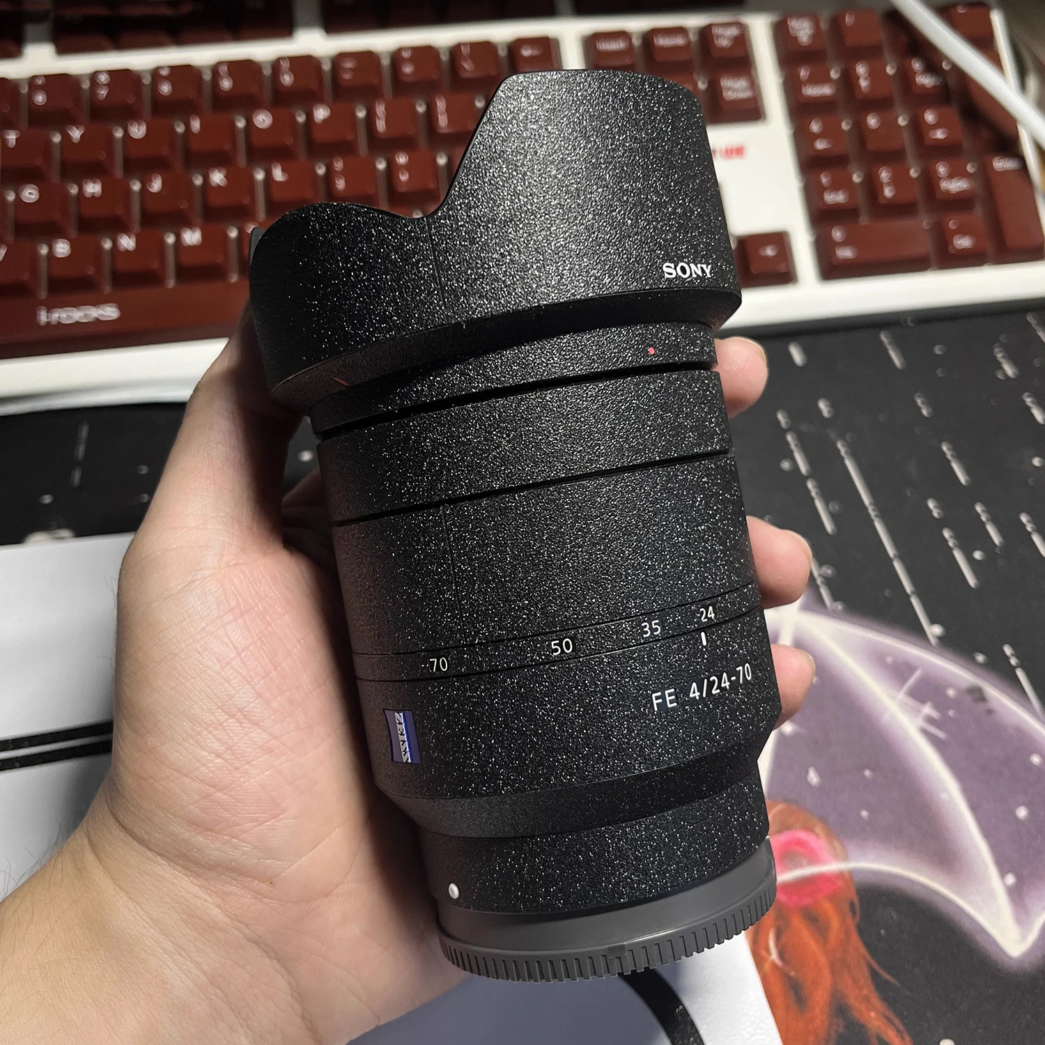 Adesivo protetor anti-risco, filme de pele para Sony FE 24-70 FE 24-70mm F4 ZA OSS Carl Zeiss, lente de câmera personalizada