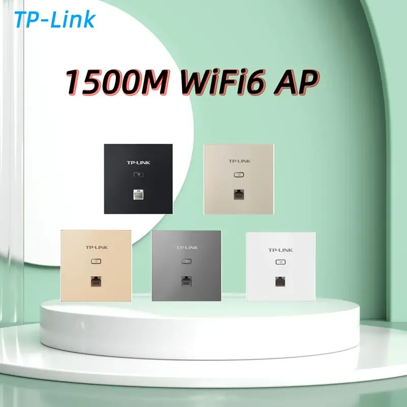 TP-Link Wall WiFi 6 Panel AP1500Mbps Dual-Band Gigabit Access Point | PoE Powered | for Hotel/Office Wireless Coverage
