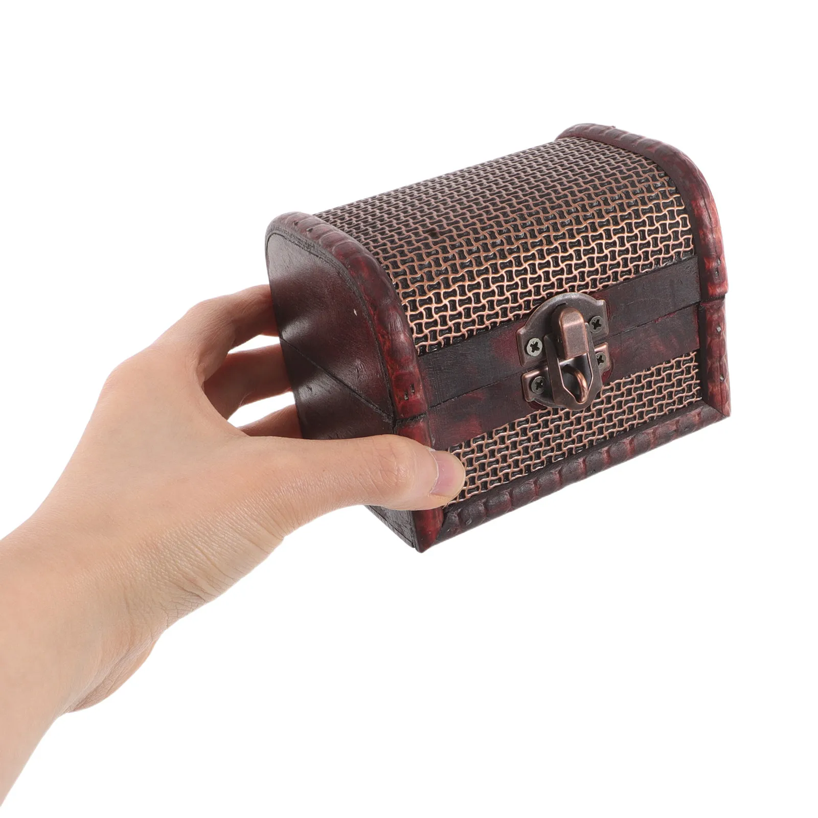 

Wooden Keepsake Storage Box With Lock Trinket Holder For Jewelry Decorative Treasure Chest For Home Decor Organizer