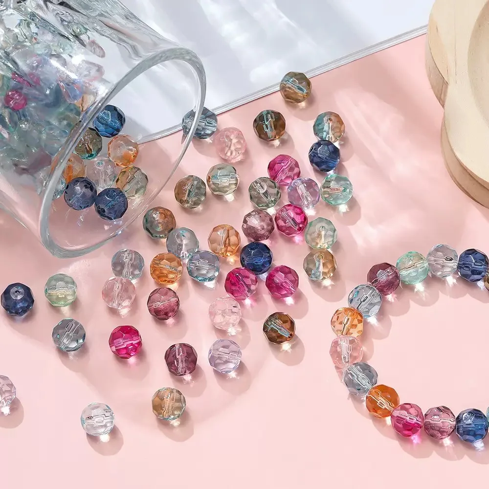 New10mm High Quality Austria Round Faceted Colorful Crystal Glass Loose Spacer Beads for Jewelry Making Diy Handmade Bracelet