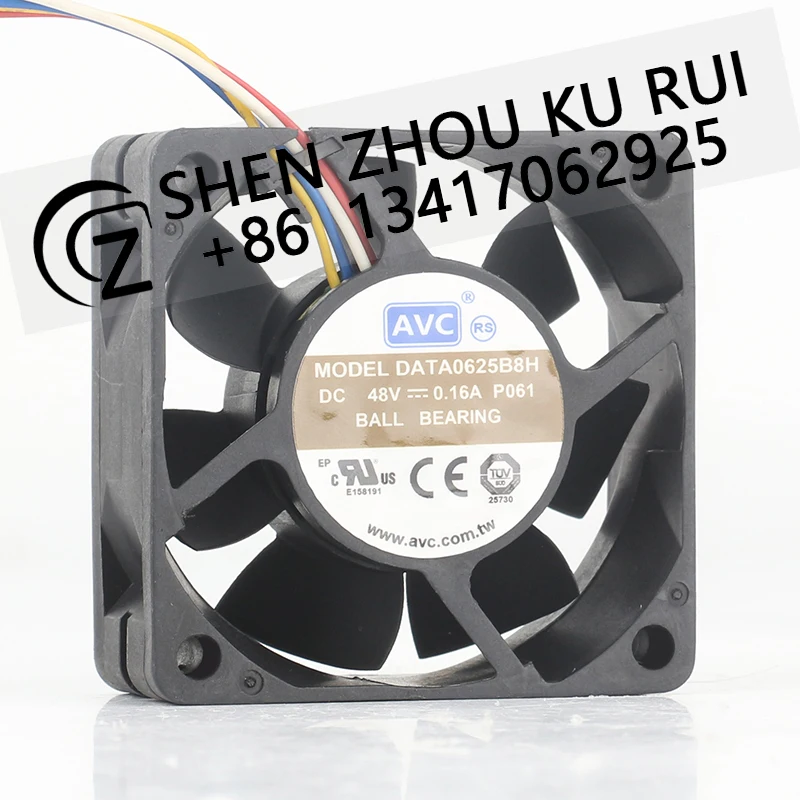 AVC 48V 0.16A 6025 speed regulation Double ball converter Server DATA0625B8H cooling fan
