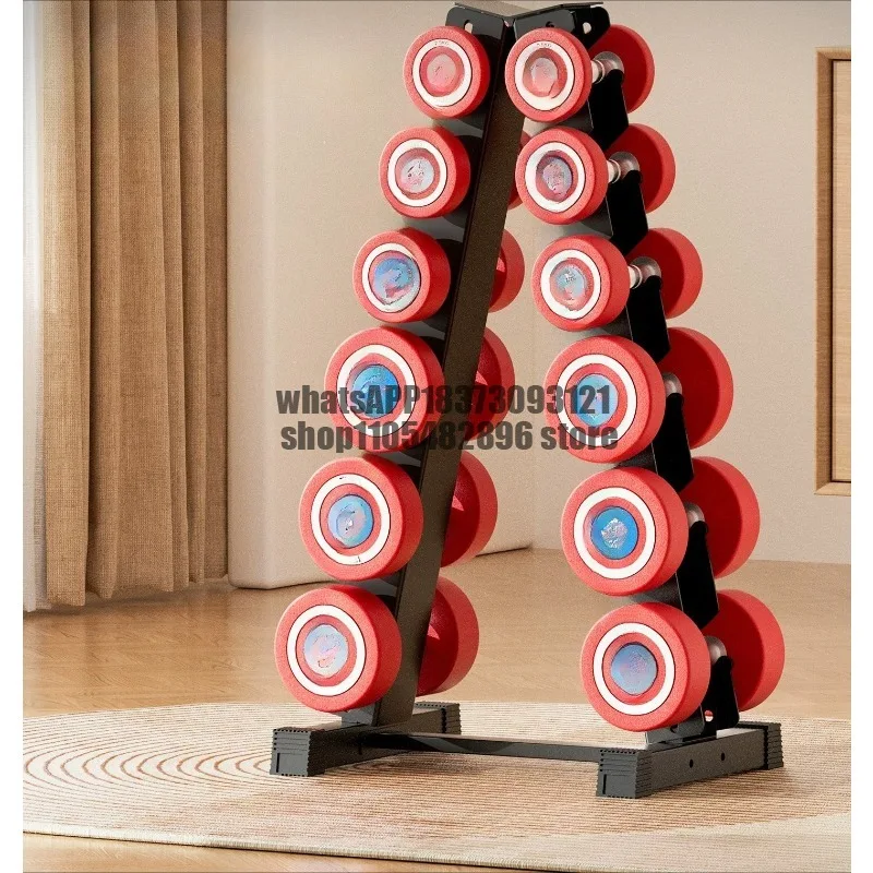 Dumbbells Men's Women's Fitness Household Skinny Belly Glue Pure Steel Solid Dumbbells
