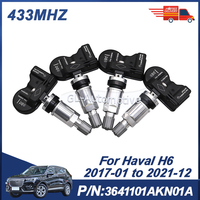 TPMS Sensor Tire Pressure Sensor For Haval H5 2023-2025 H6 2017-2021 433MHZ 4PCS 3641101AKN01A