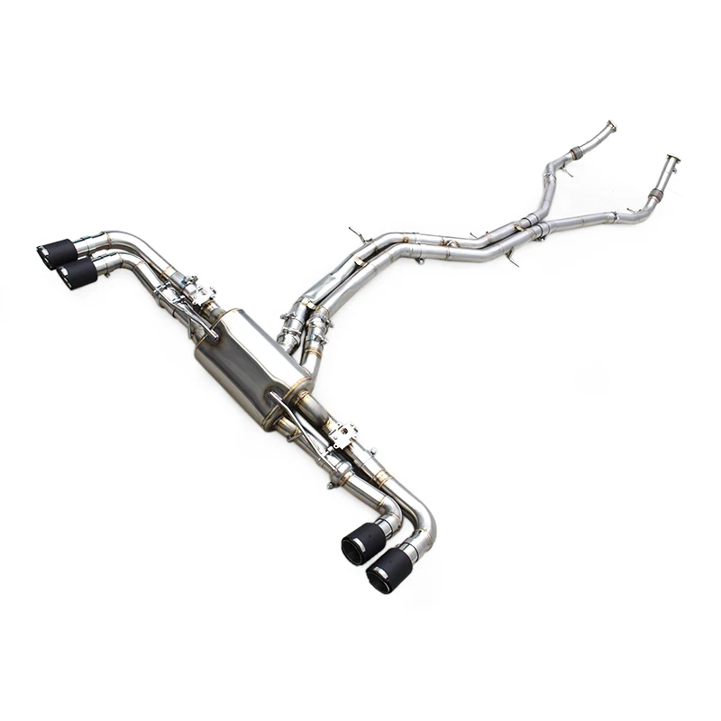 

Custom OEM Valved Catback Exhaust For Audi RS Q8/RSQ8 4.0T 2021-2024 Stainless Steel Exhaust Pipe System With Carbon Fiber Tip