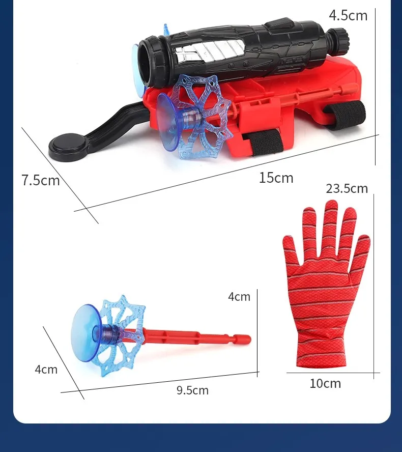 New Spider Silk Launcher Soft Bullet Gun Toy Hero Spider Silk Glove Shooting And Launching Wrist Spider Silk, Exercise Accuracy