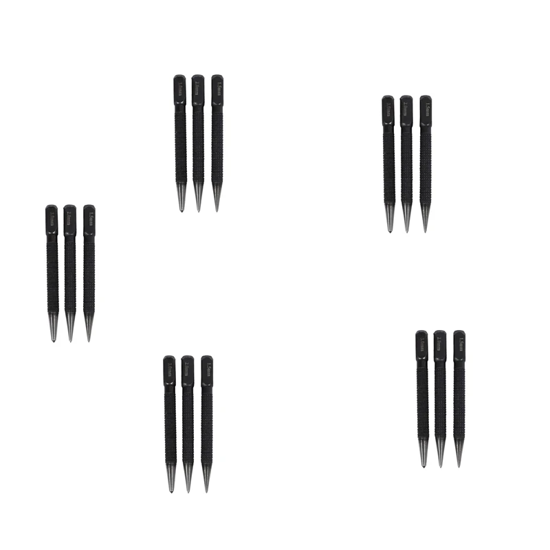 

15Pcs High-Carbon Steel Center Punch Set 10Cm Non Slip Center Punch For Alloy Steel Metal Wood Marking Drilling Tool Promotion