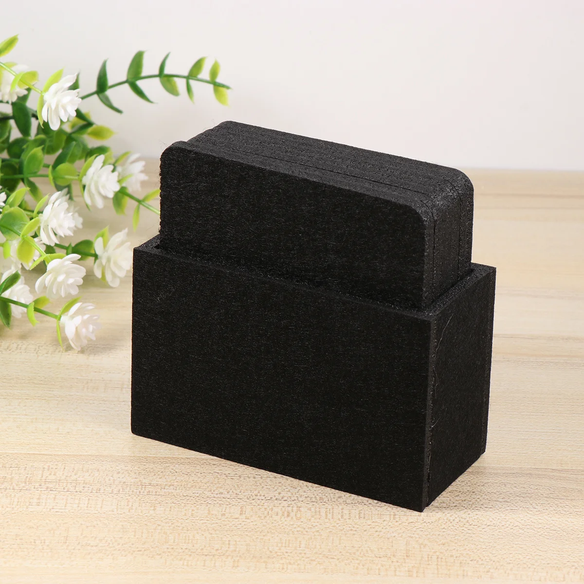 8pcs Placemats Cup Coasters Non-Slip Heat Resistant Tableware Mat Water Absorption Felt Pad Foldable Kitchen Dining Accessories