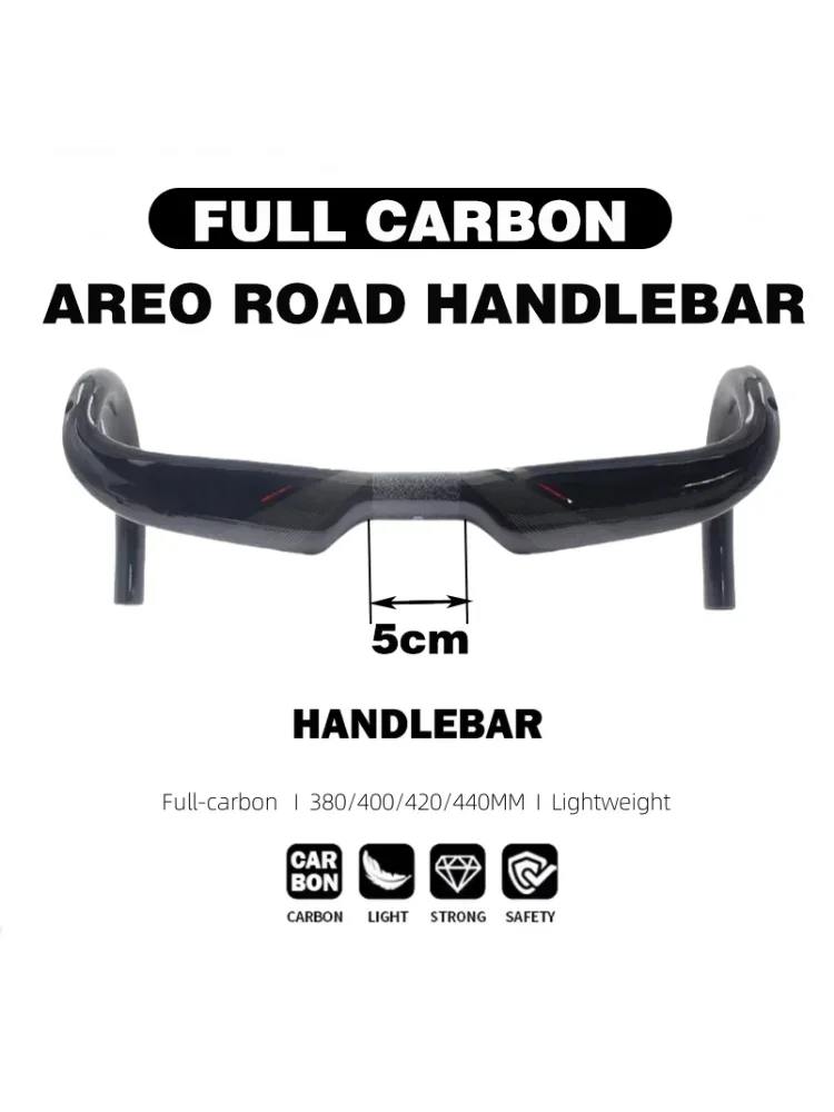 AliExpress NONE SL70 AREO SPEED Full Carbon Road Bike Handlebar Bicycle Handlebar Stem Handlebar Playing Gloss Carbon Handlebar 380/400/420/440
