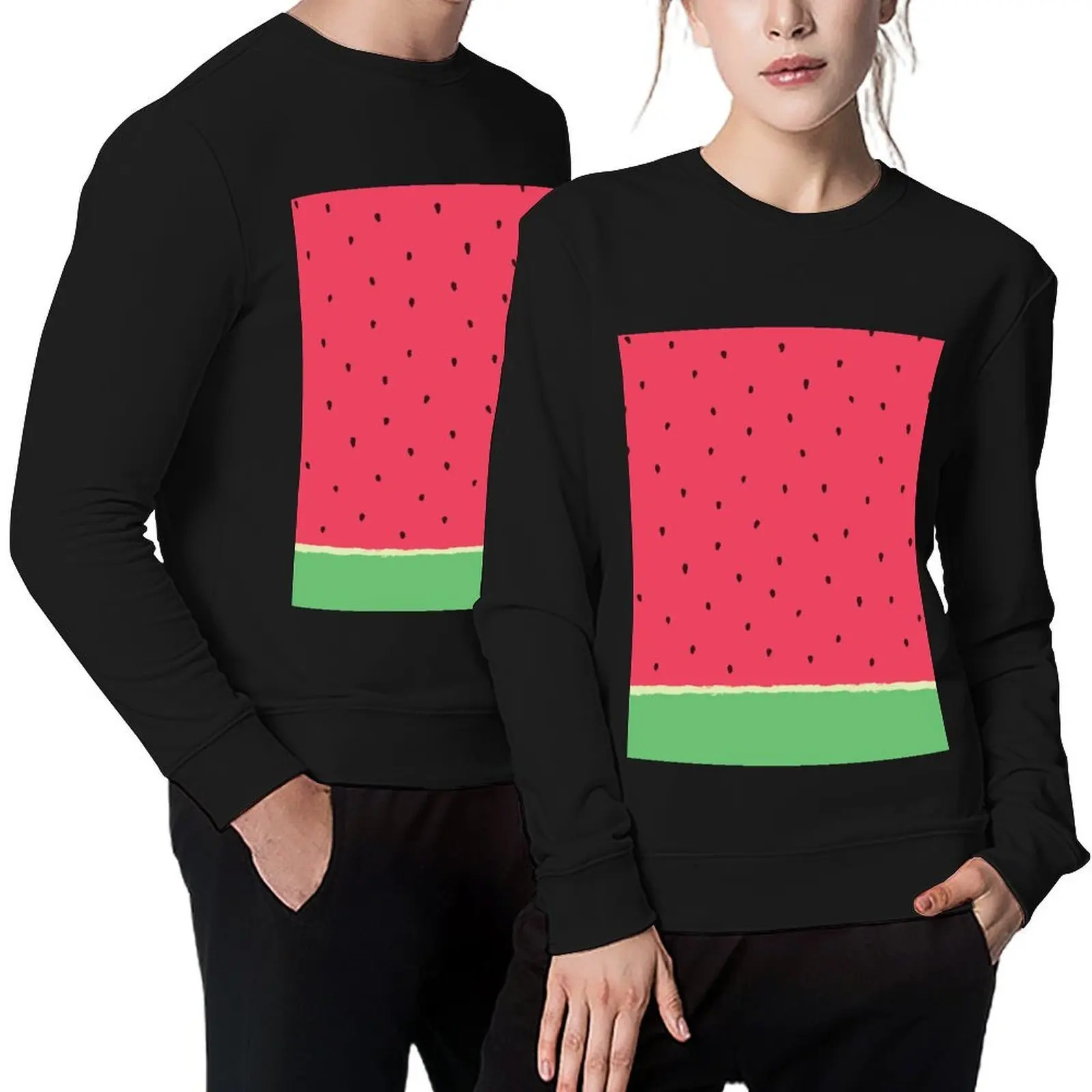 

Watermelon Time Pullover men's winter sweater anime clothing japanese style men's sweat-shirt set new hoodies and sweatshirts