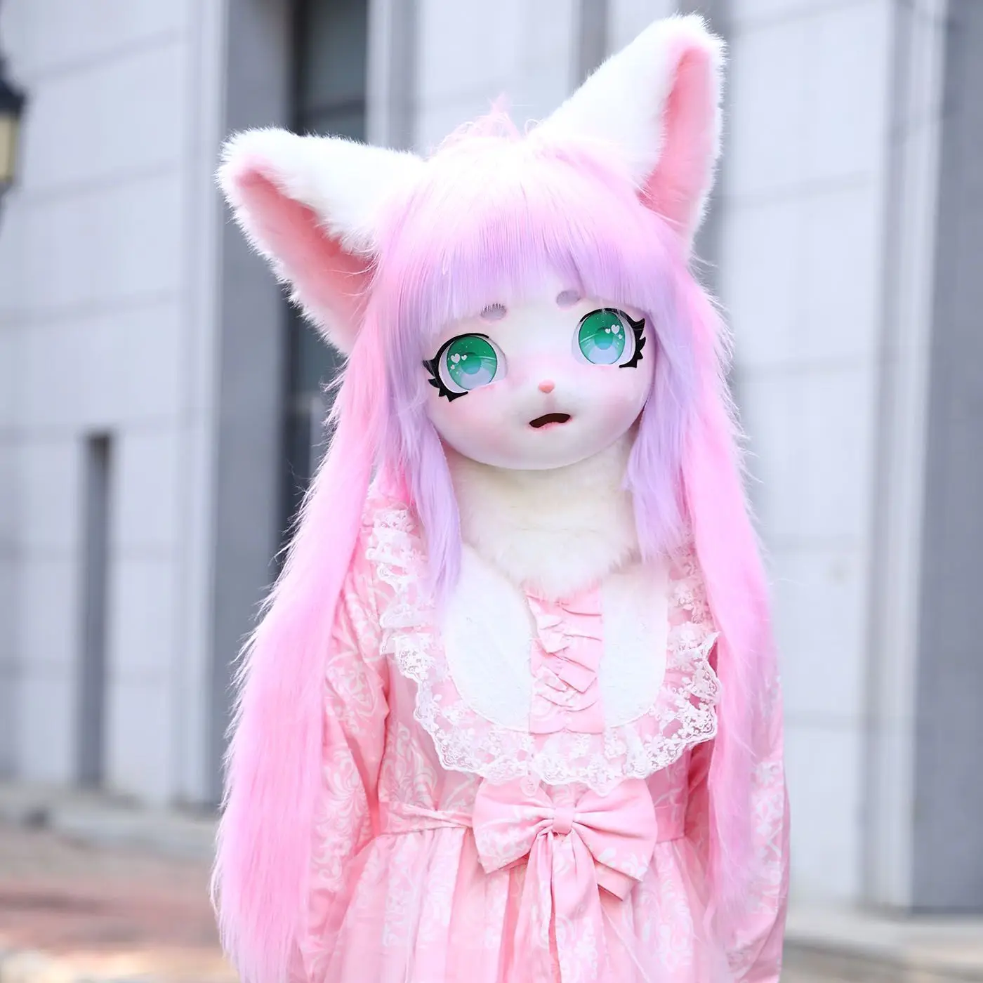 

Fursuit Kigurumi Animal Headset Furry Cosplay Actor's Headgear Comiket Furry Kig Cat Rabbit Doll Beast Mask Cosplay Costume