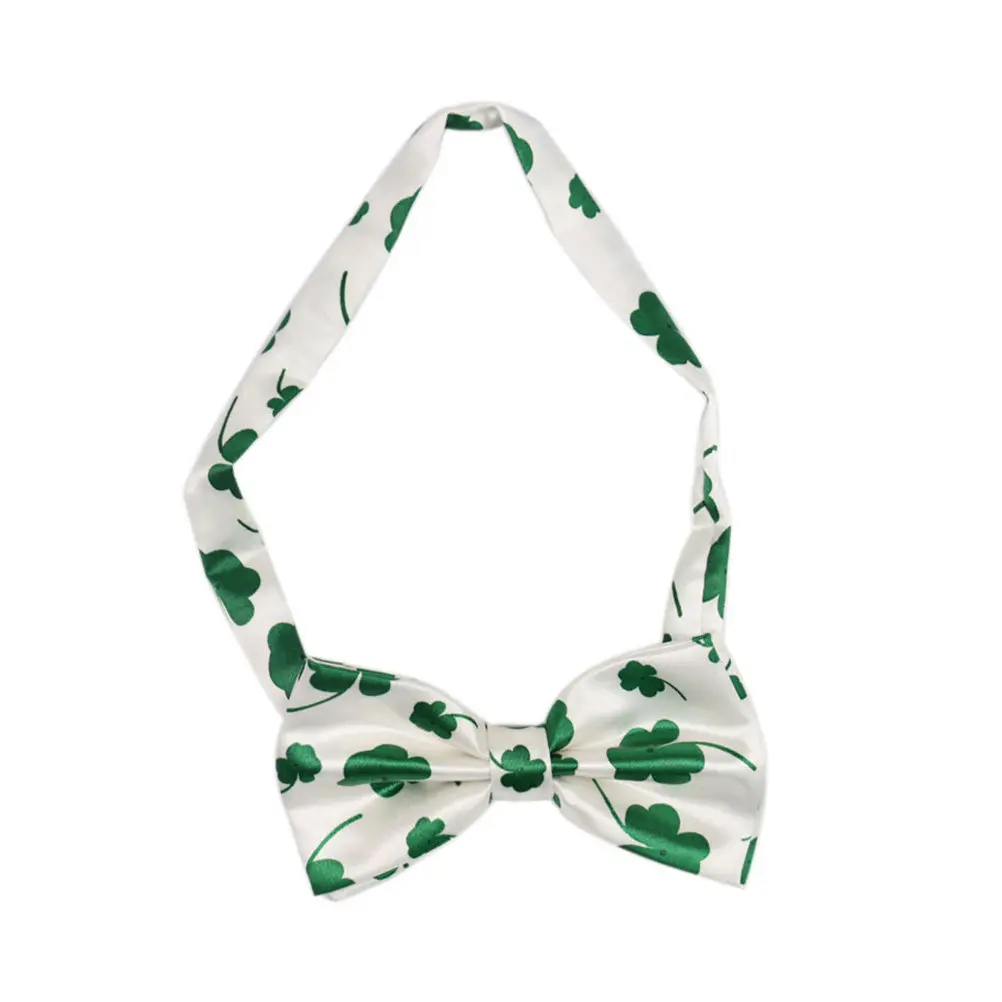 Lot de 2 Bretelles de Fête et Nœuds Papillon Trèfle, Accessoires de Costume Festifs, Décorations et Cadeaux pour la Saint-Patrick