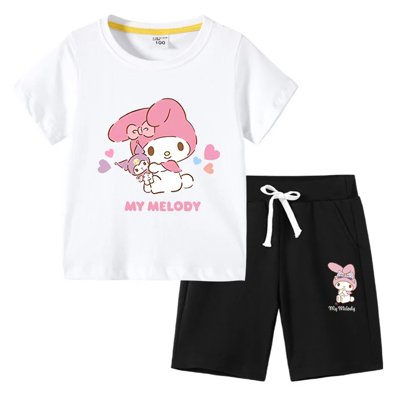 

My Meoldy Tshirt Set Kids Baby Boys Clothing Sets Summer Girls Short Sleeve Sports T-shirt Shorts 2-piece Kids Clothes