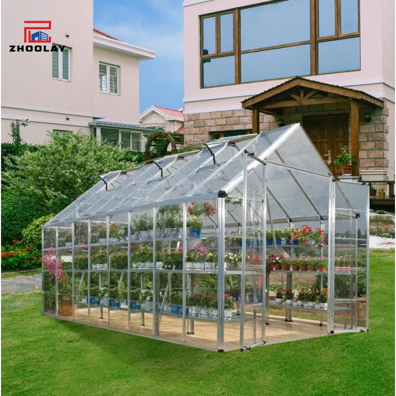 Large Scale for Vegetable Cultivation Household Insulation Shed Garden Greenhouse Aluminum Alloy Skeleton Flower Greenhouse