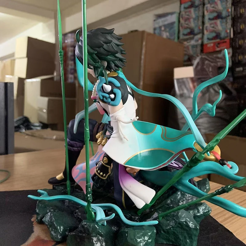 Genshin Impact XIAO GK статуя из ПВХ анимационная фигурка Коллекционная модель кукла рождественский подарок