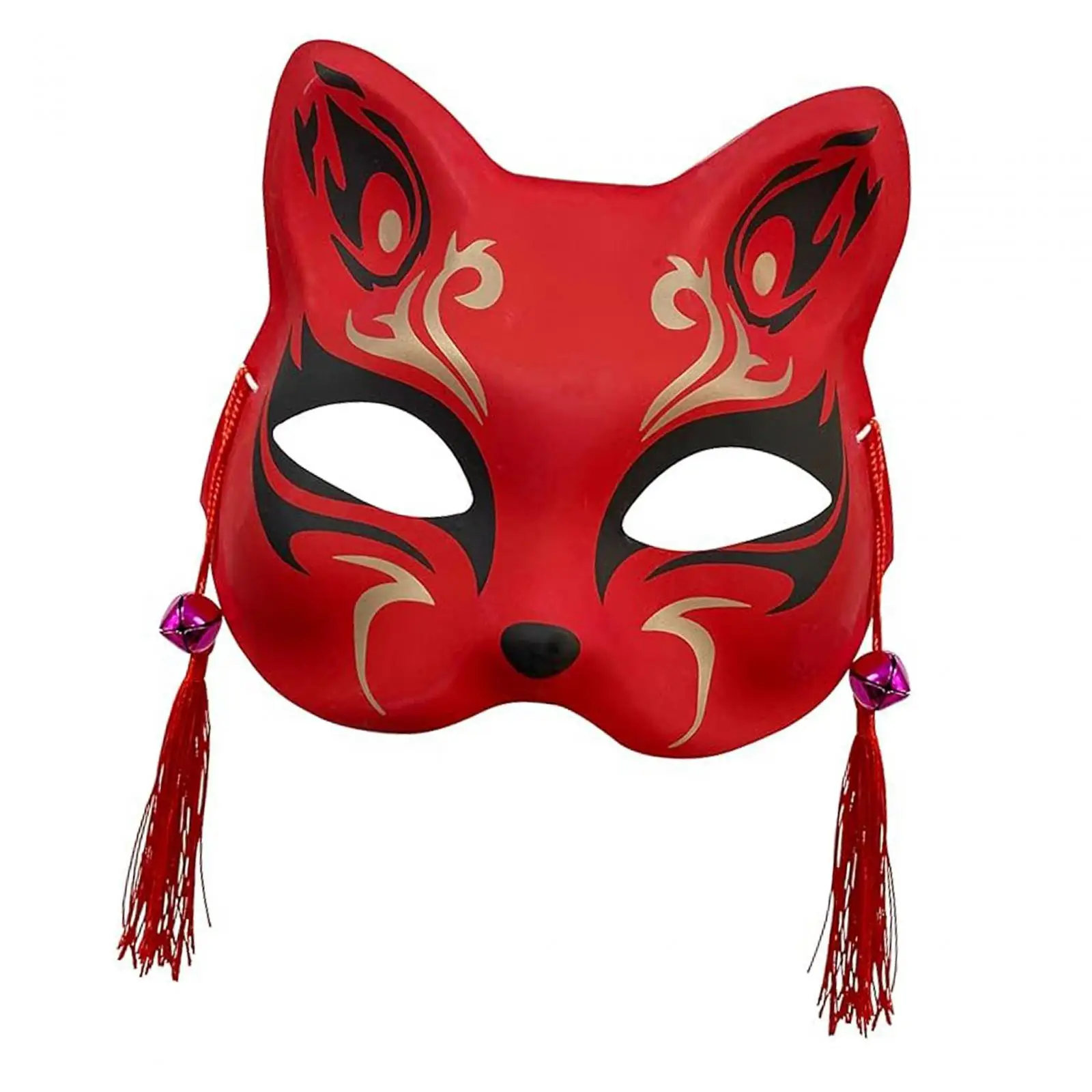 Half Face Cat Halloween Fox Face Cover Props Animal Cosplay Costume Mask for Stage Performance Evening Party Prom