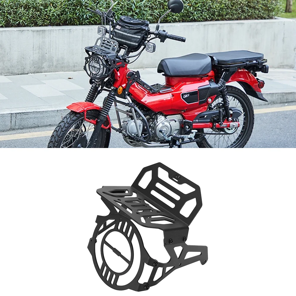 

Storage Basket Rack For Honda CT125 Hunter Cub Trail 125 With Headlight Protector CT 125 2020 2021 2022 2023 Moto Accessories