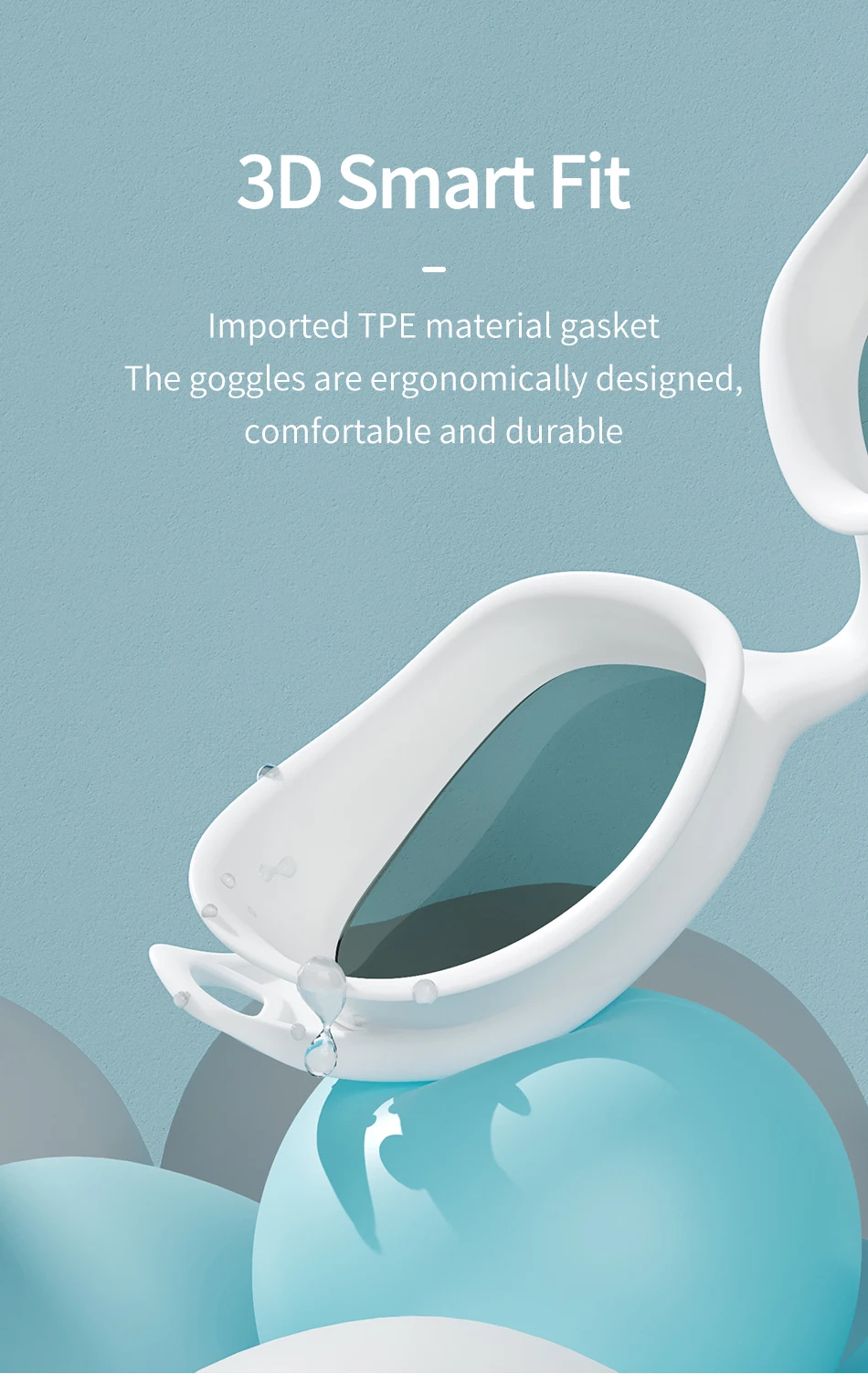 COPOZZ Professionelle HD Schwimmen Brille Anti-Fog UV Schutz Einstellbar Schwimmen Gläser Silikon Wasser Glas Für Männer und Wome – Detail 5