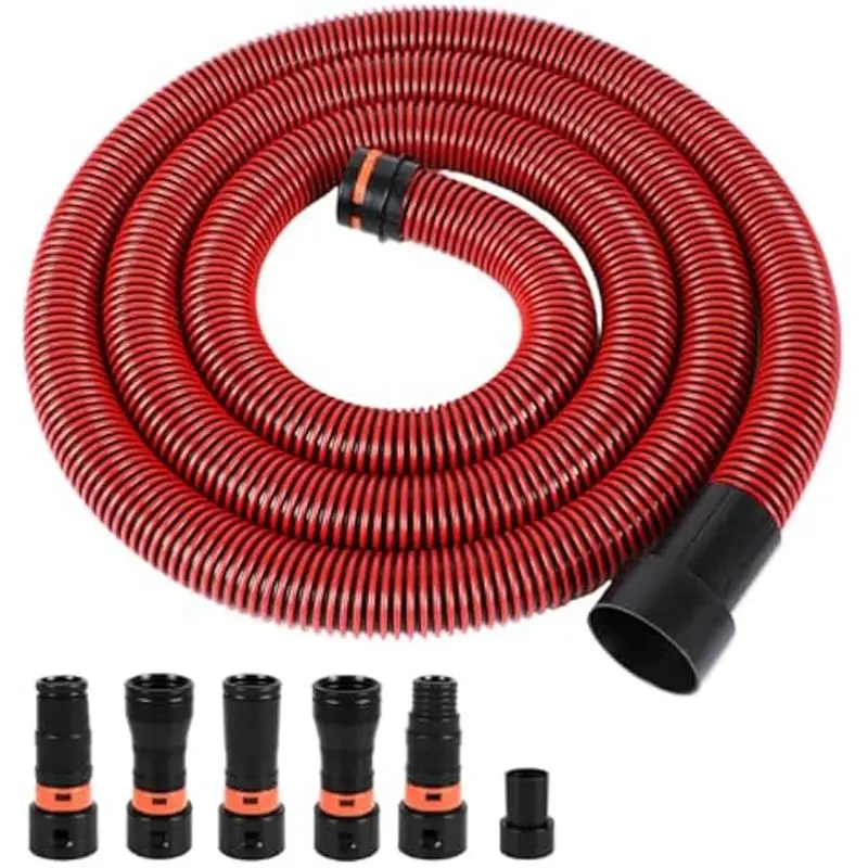 HLZS-Dust Collection Hose Kit Vacuum Hose Power Tool Adapter Set For Dust Collection 500Cm