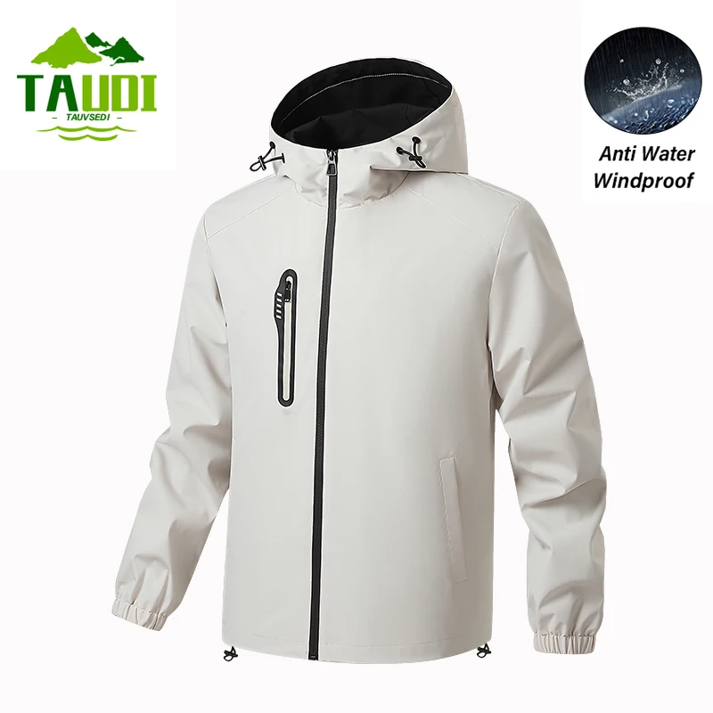 

Spring Men Outdoor Jackets Men New Casual Waterproof Hooded Jacket Coats Mens Autumn Fashion Brand Windbreaker Jackets Male 3XL