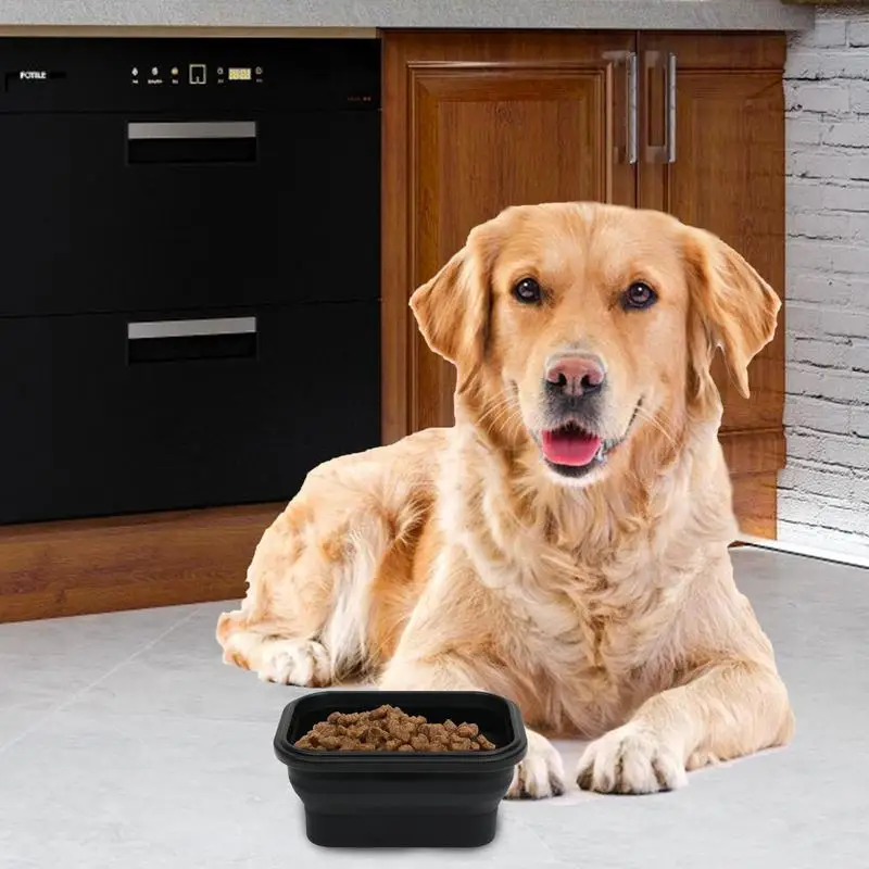 Travel Dog Bowls Hygienic Compact Dish Road Trip Dog Eating Bowl Feeding Watering Dish For Walking Traveling Outdoor Adventures