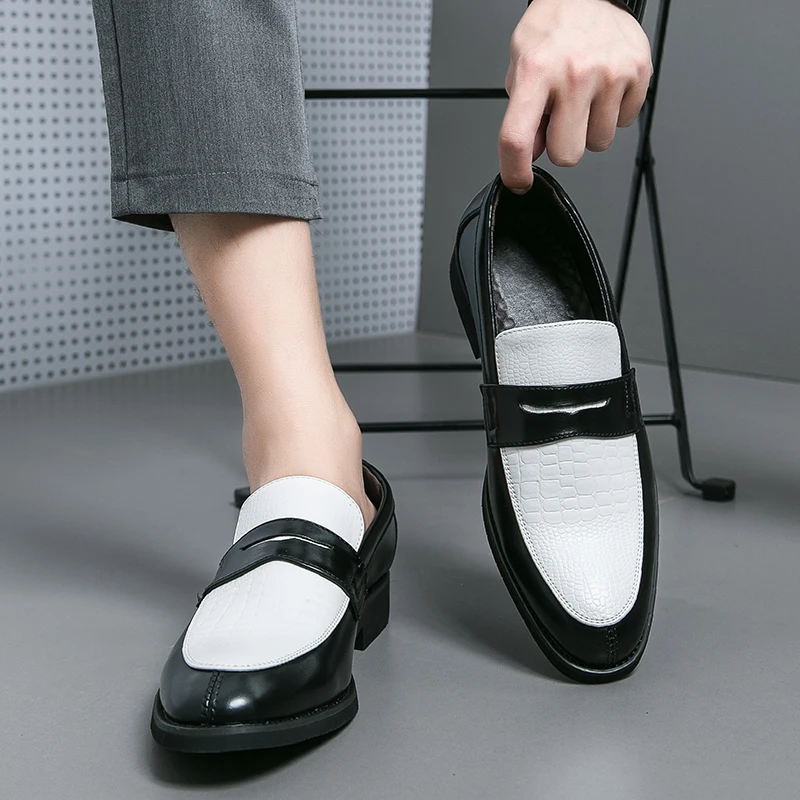 

Летние деловые мужские лоферы, легкие удобные маленькие кожаные туфли в европейском и американском стиле, британская джентльменская обувь, размеры 38-48