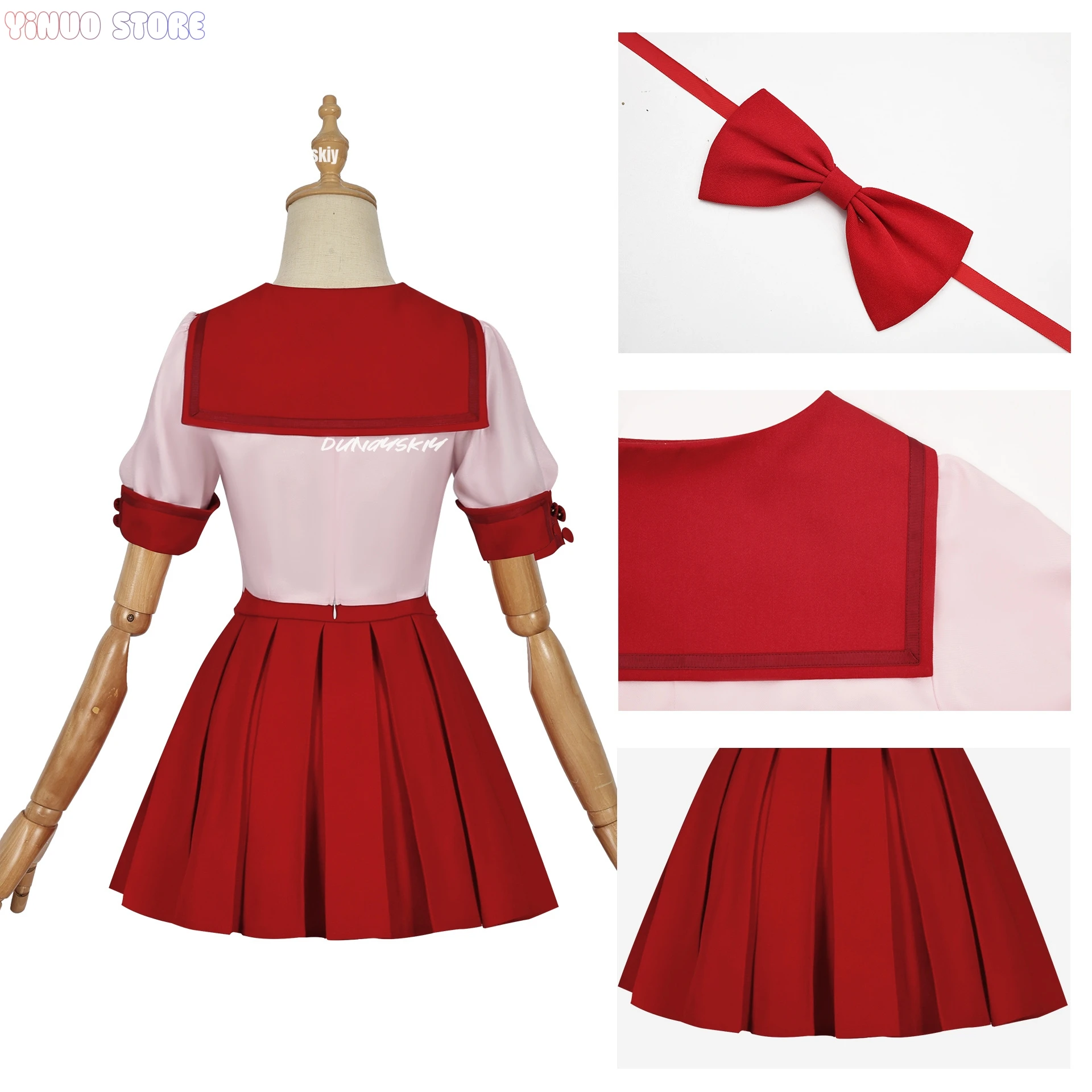 حورية البحر أنيمي ميلودي تأثيري لوسيا نانامي هانون هوشو JK أزياء المدرسة لوليتا فتاة الوردي فساتين حريمي لعب الأدوار الزي