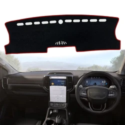 Car Dashboard Mat for Ford Ranger Raptor 2023 2024 2025 Dash Mat Dashmat Sunshade Protective Carpet