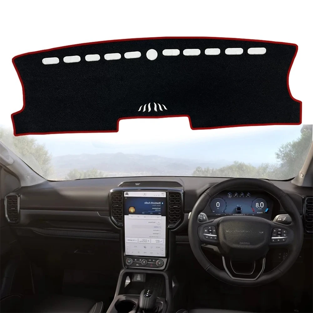 Car Dashboard Mat for Ford Ranger Raptor 2023 2024 2025 Dash Mat Dashmat Sunshade Protective Carpet
