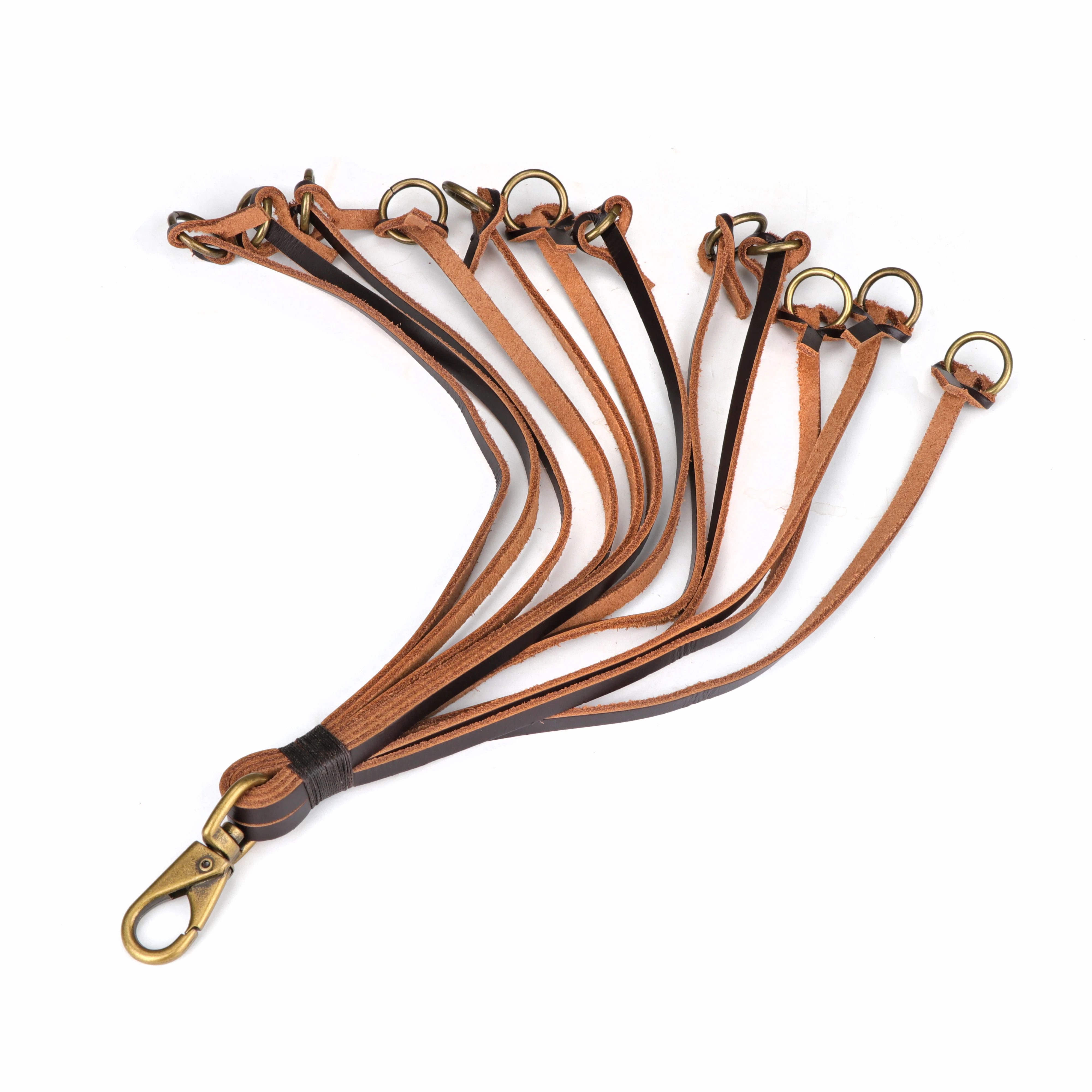 Tourbon Hunting Gun Accessories Genuine Leather Game Carrier Birds Hanger Duck Strap 12 loops for Shooting