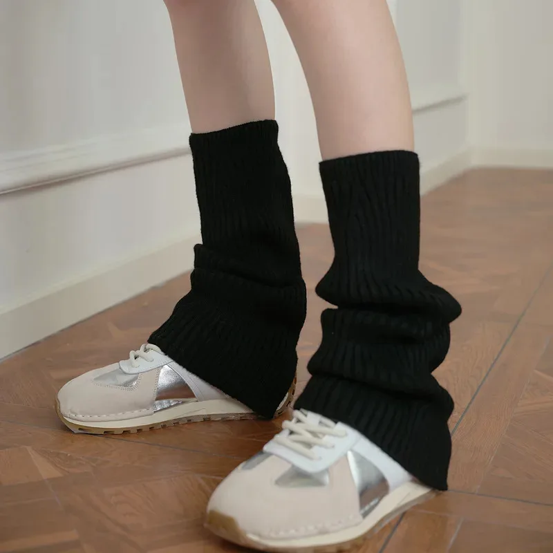 جوارب ناعمة مغسولة متوسطة الساق للنساء Y2K جوارب ترهل جمالية لربيع الخريف