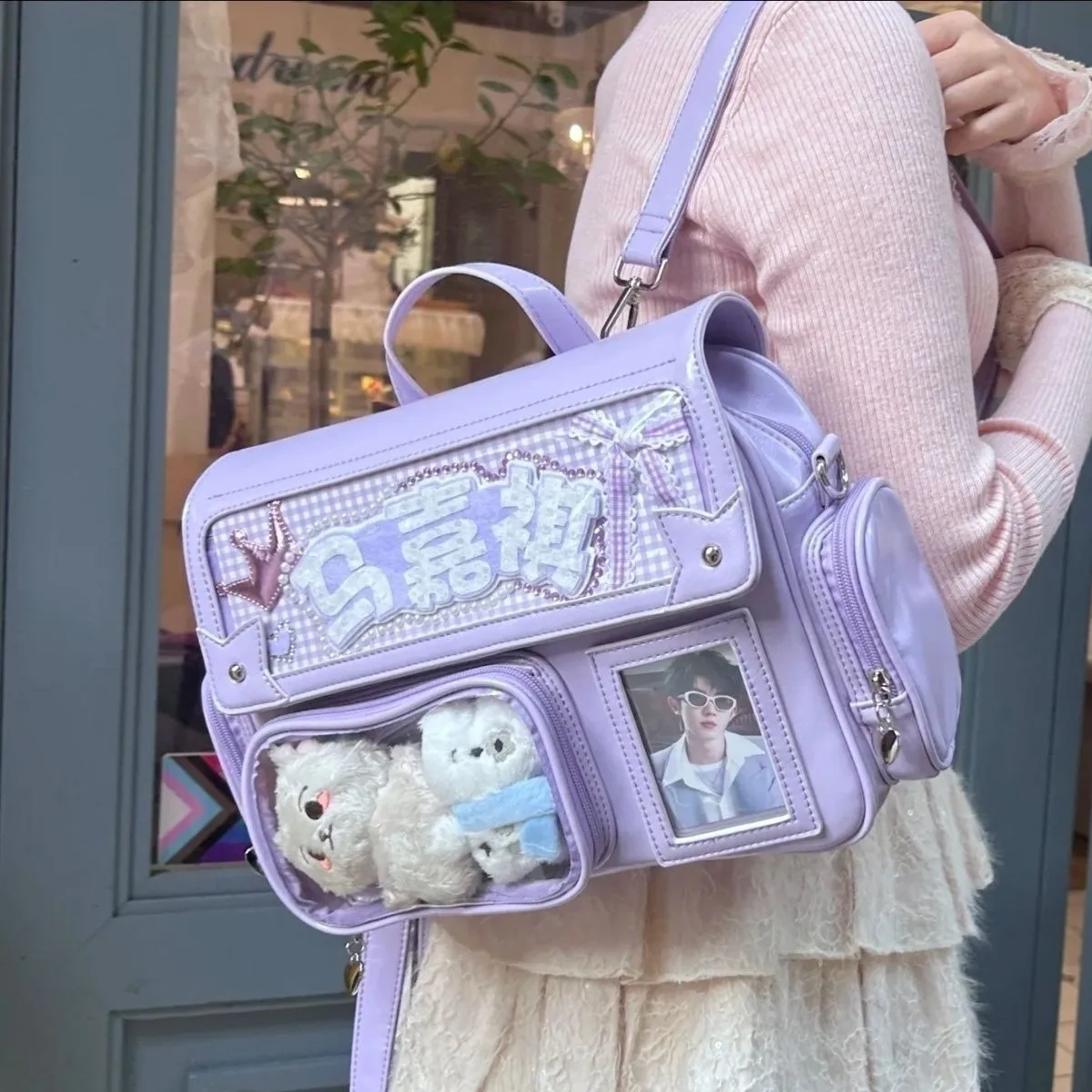 

Amusement Park Crossbody Bag Japanese Preppy Style Large Capacity Jk Uniform Shoulder BagNew Style of Girls Y2K Ulzzang Ita Bag