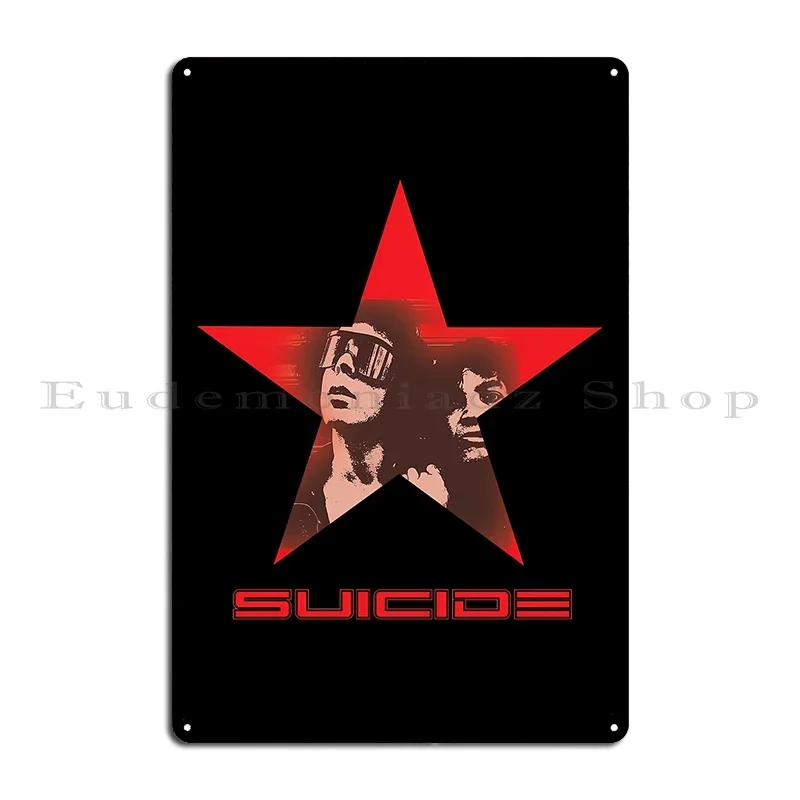 Suicide Metal Plaque Poster Club Garage Design Wall Mural Garage Tin Sign Poster