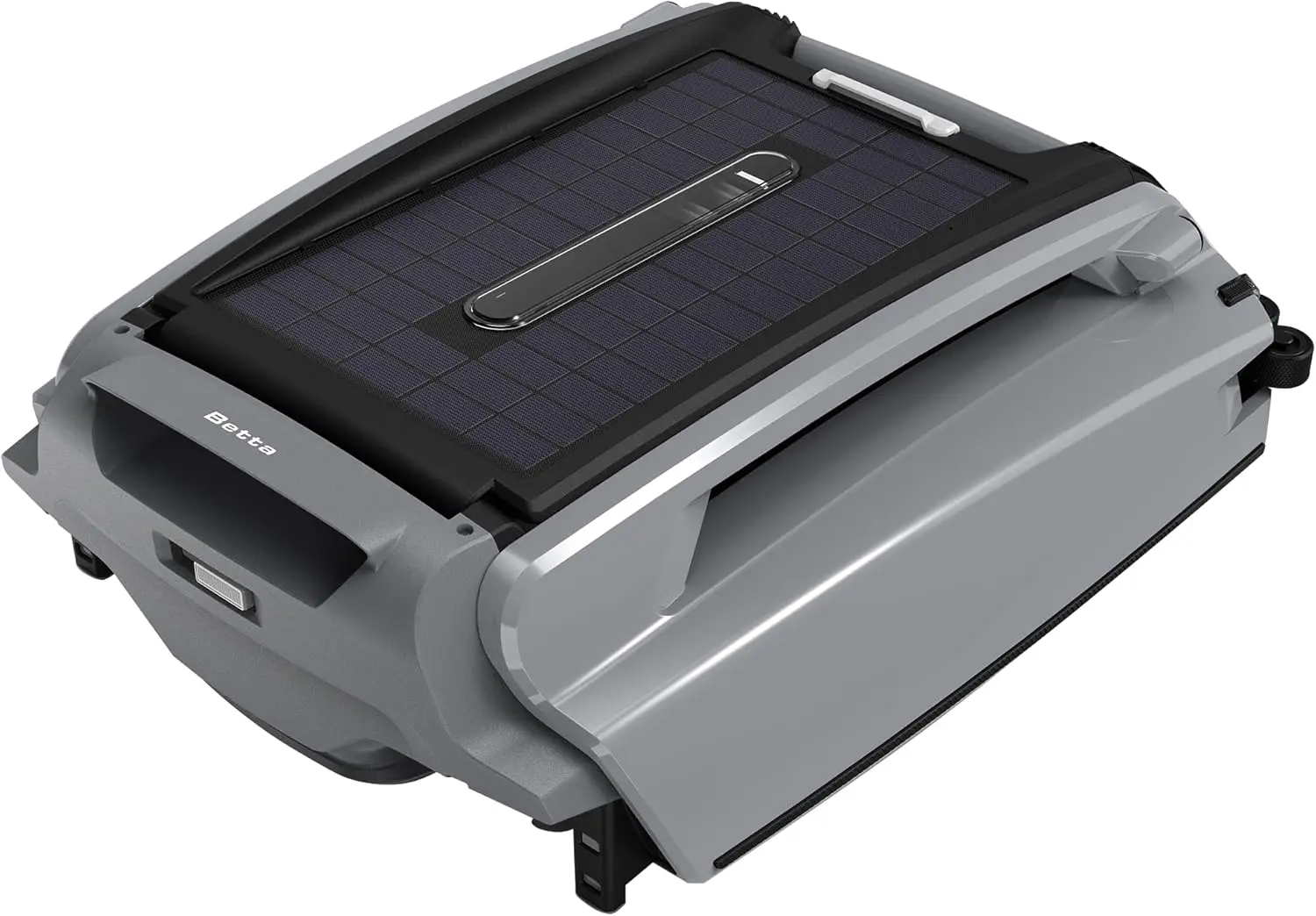 Plus - Solar Powered Robotic Pool Surface Skimmer with Dual Charging Options and 30-Hour Continuous Cleaning Battery Po