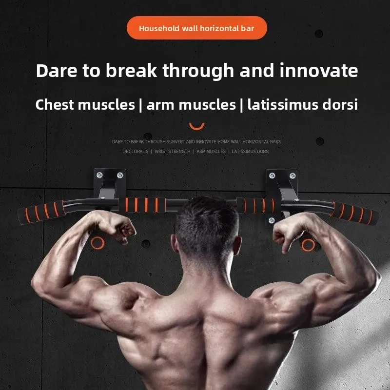 Barra Horizontal Resistente para Montar en la Pared, Equipo de Fitness Portátil para Entrenamiento de Fuerza de Cuerpo Completo y Fisicoculturismo