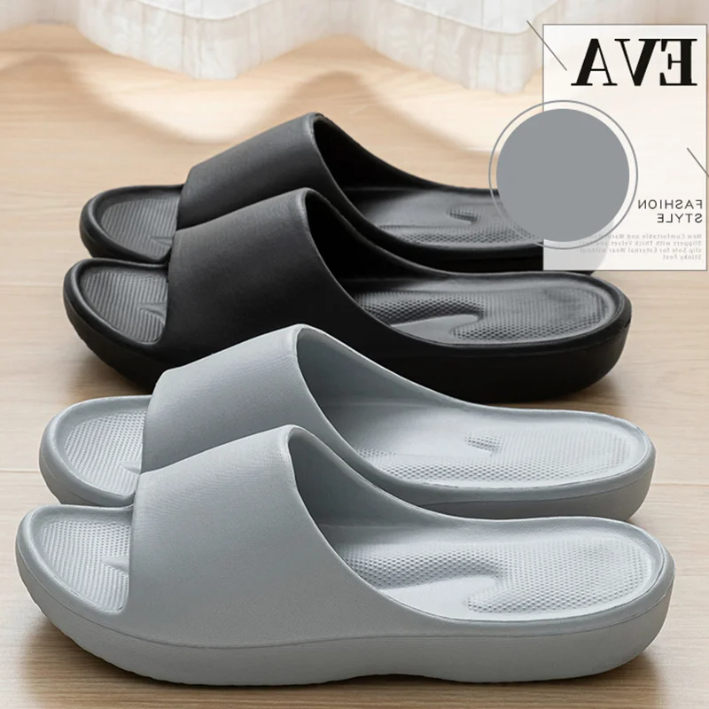 Couples Comfortable Arch Support Massage Slippers Woman Soft Soles Eva Cloud House Slippers 2026 Summer Non-Slip Platform Slides - view 6