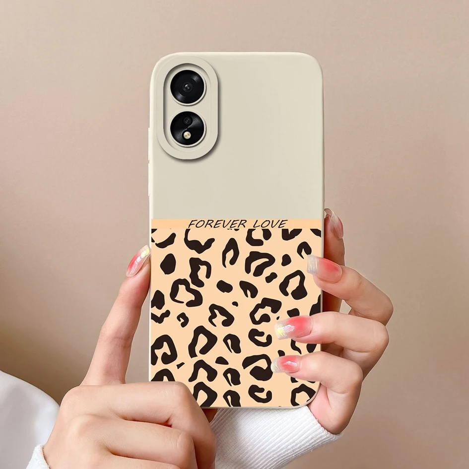 Case For Oppo A38 4G CPH2579 Back Cover Fashion Design Shockproof Love Heart Bumper Matte Soft Silicone TPU For Oppo A 38 Fundas