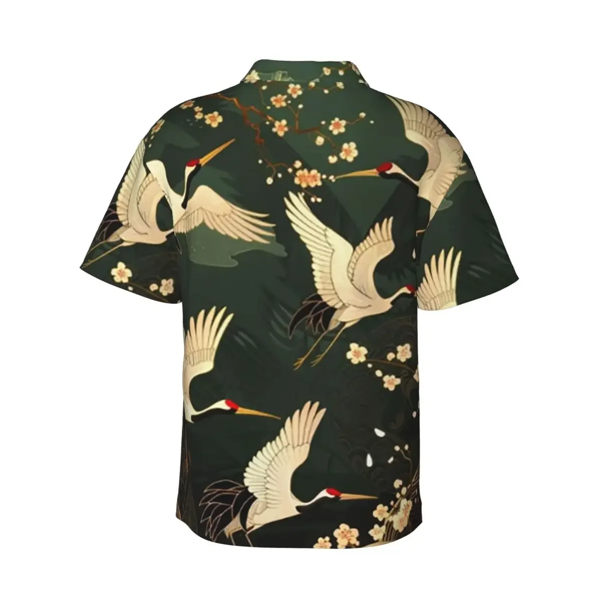Japanese Art Tattoo Japanese Woodblock Print Men's Shirts Hawaiian Short Sleeve Shirt Funny Button Tops for Summer Beach