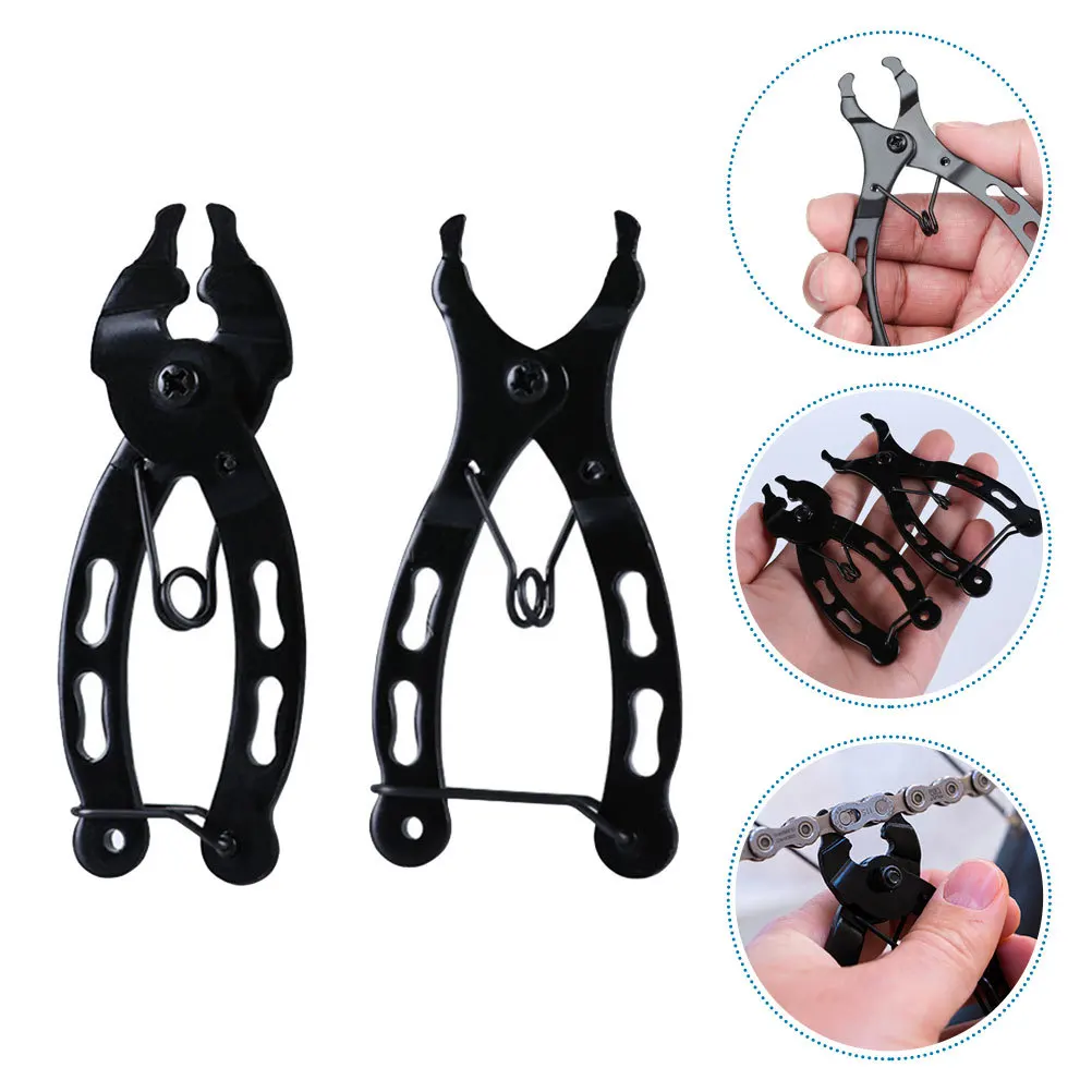 

2pcs Bike Chain Pliers 2-In-1 Opener Closer Tool For Road Mountain Bicycle Maintenance Repair Kit Quick Release Chain
