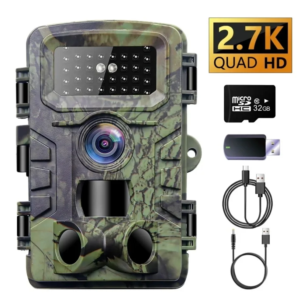 PR700 2.7K Camera Trap with Night Vision for Animal Observation  Animal Hunting, Farm  Orchard Security Monitoring