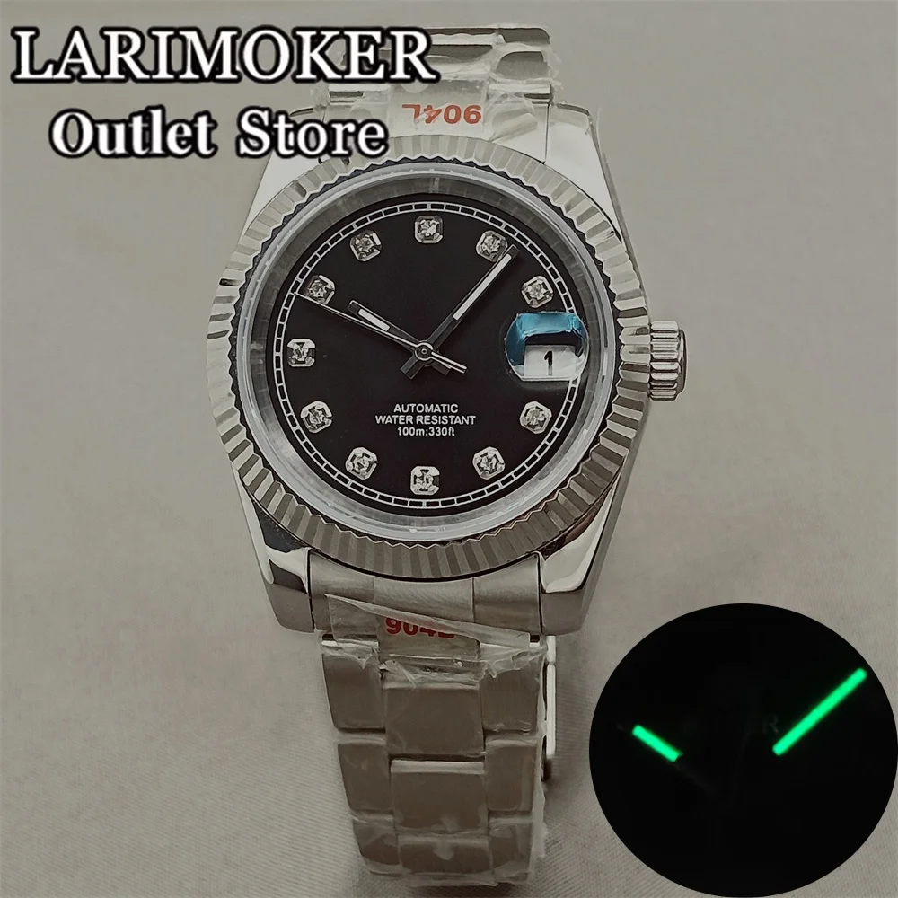 LARIMOKER  36MM 39MM Men Watch Luxury Sapphire NH35Mechanical Luminous Waterproof Reloj Hombre