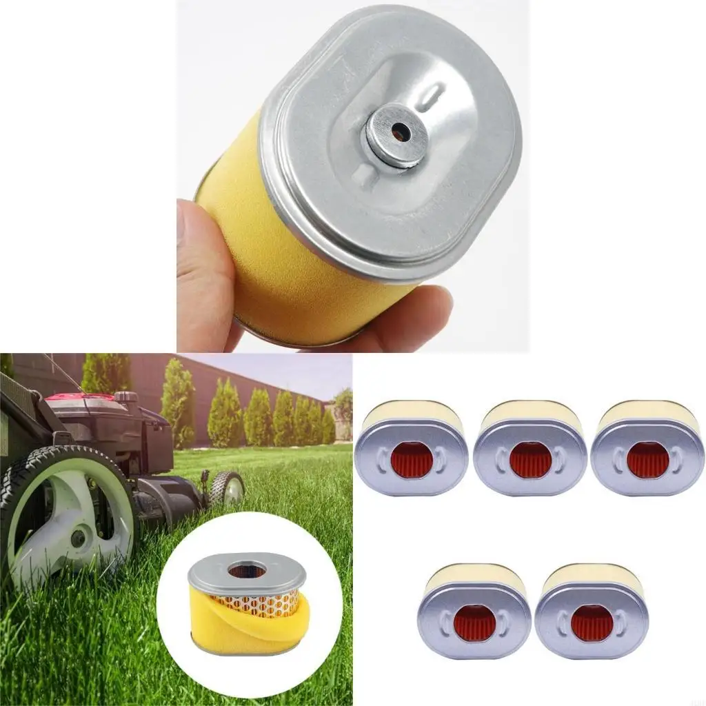 J1HF Pack of 5 Durable Air Filter Replacement Long Lasting Air Filter Lawn Mower Engine Cleaner for GX160 Lawn Mower