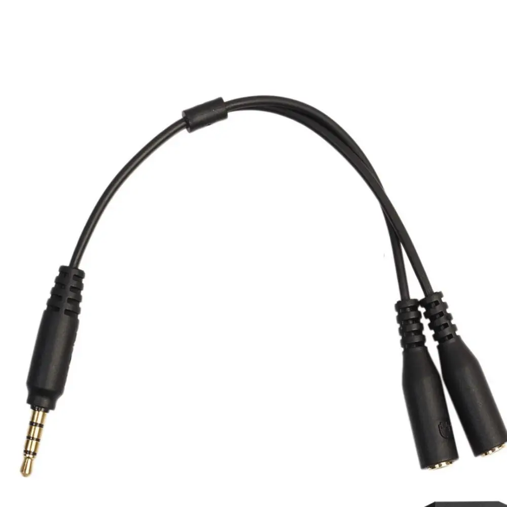 Wire Audio Male To 2 Female 3.5mm Audio Cable Headset Adapter Cord Microphone Separator Audio Converter Audio Splitter Cable