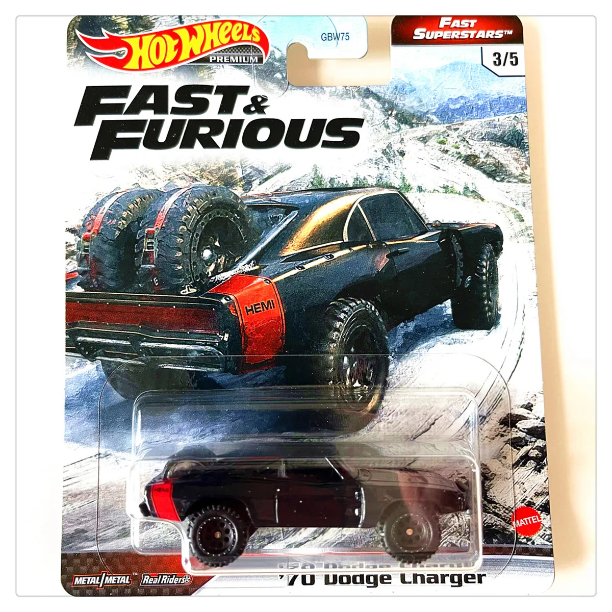 Hot Wheels  Original Fast And Furious Series Gbw75 Car Model Alloy 1/64 R34 Chevell Ss Dodg Charger Cars Model Collection Gift