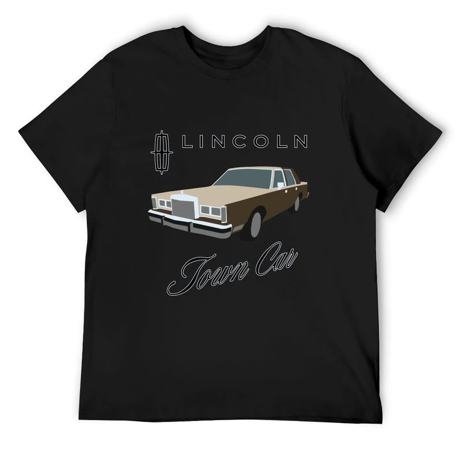 Flat Car #7 1987 Lincoln Town Car T-Shirt anime stuff designer shirts cheap stuff slim fit t shirts for men