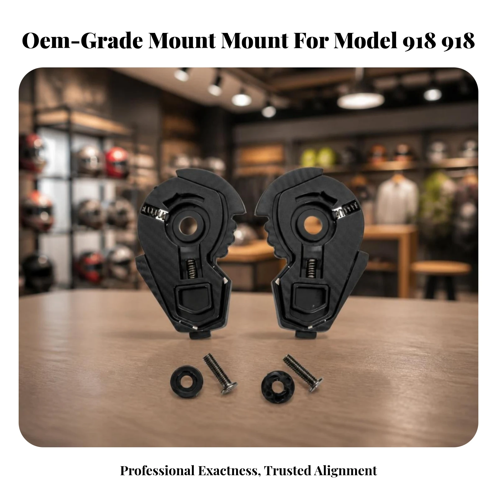 Helmet Visor Visor Base Plate Compatible Visor Visor Base with Screws Hardware Spring-Loaded Molded Plastic